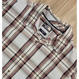 The North Face Polo Shirt Mens XL Multicolor Plaid Long Sleeve Button Up